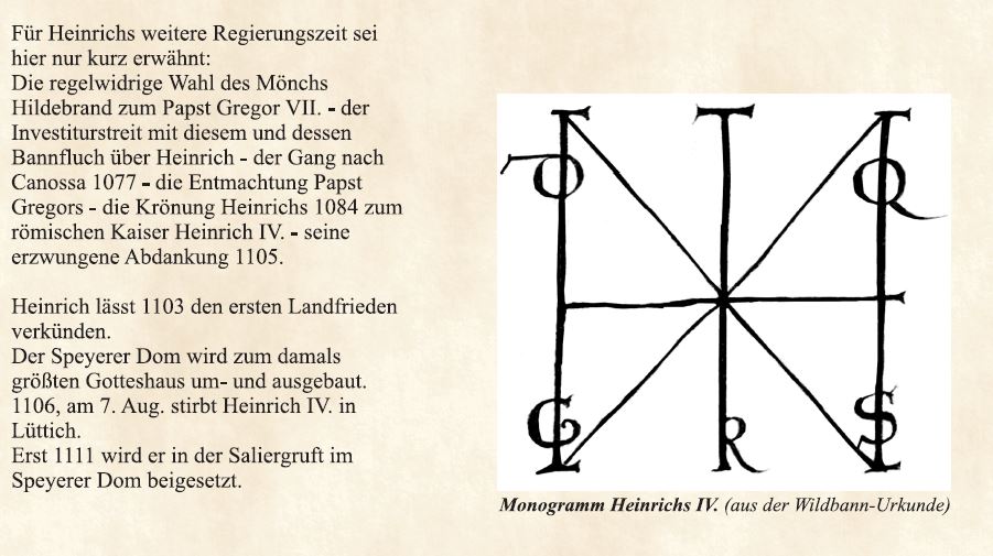 Monogramm Heinrichs IV.